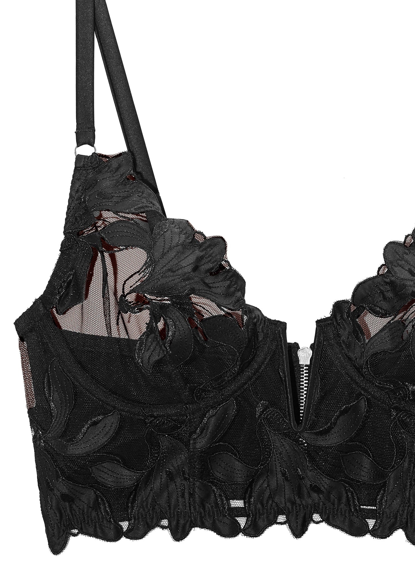 Lily Embroidered Longline Bra
