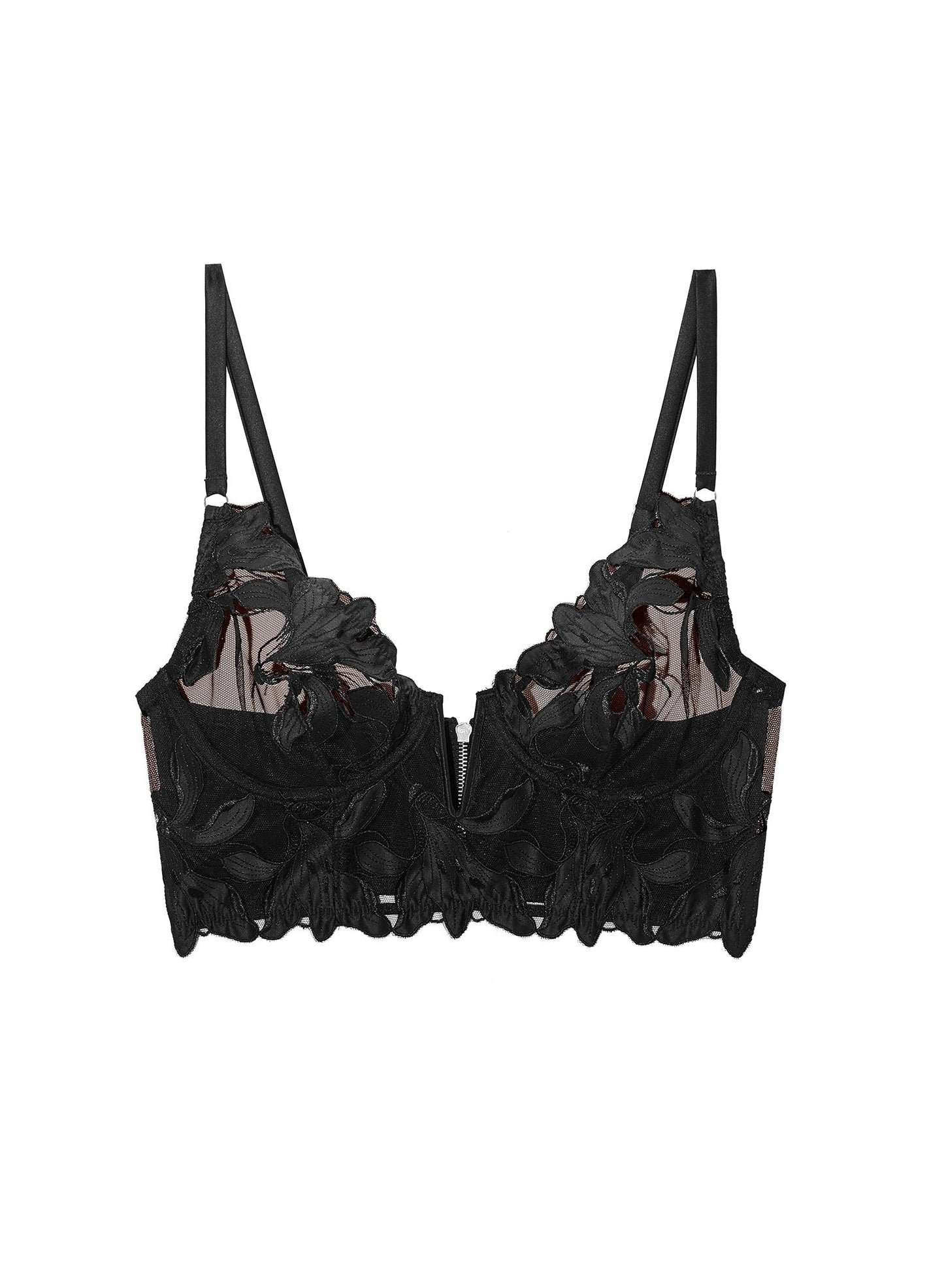 Lily Embroidered Longline Bra
