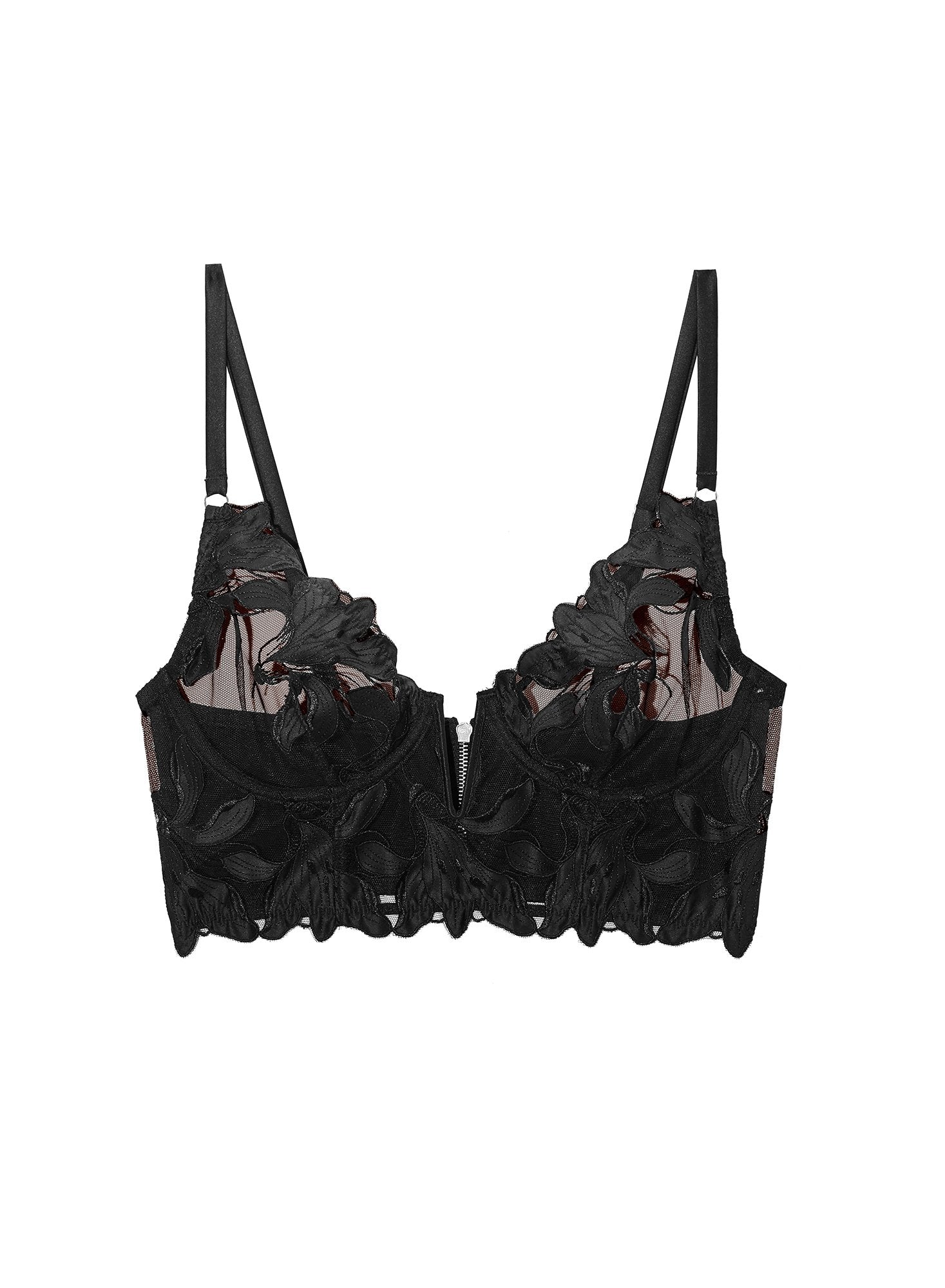 Lily Embroidered Longline Bra