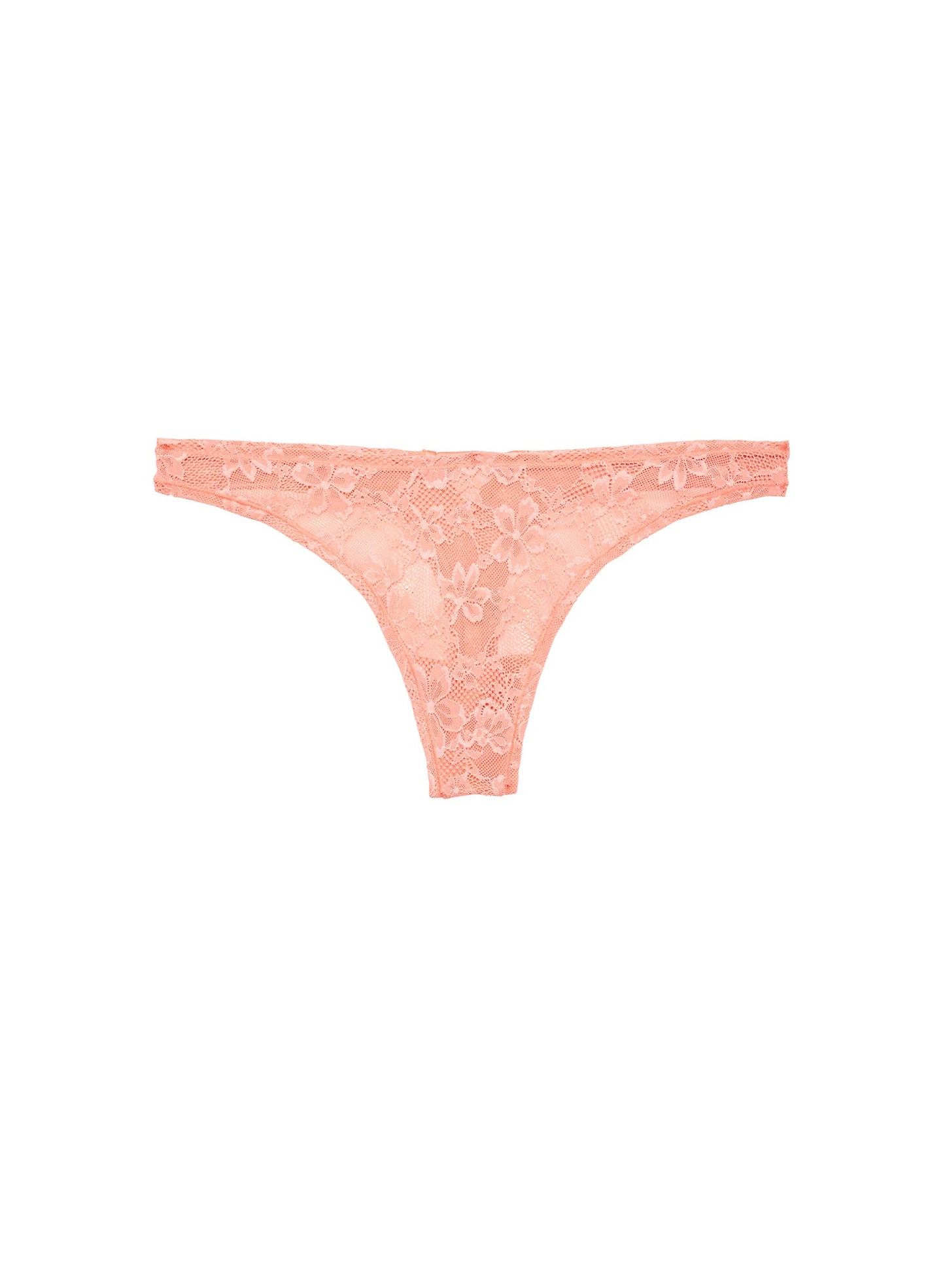 Le Stretch Lace Thong Apricot