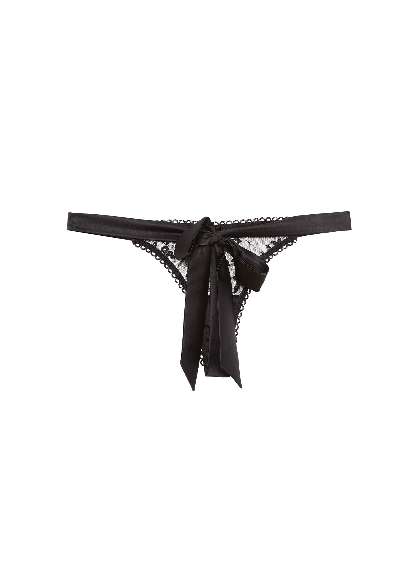 Untie Me Thong Black