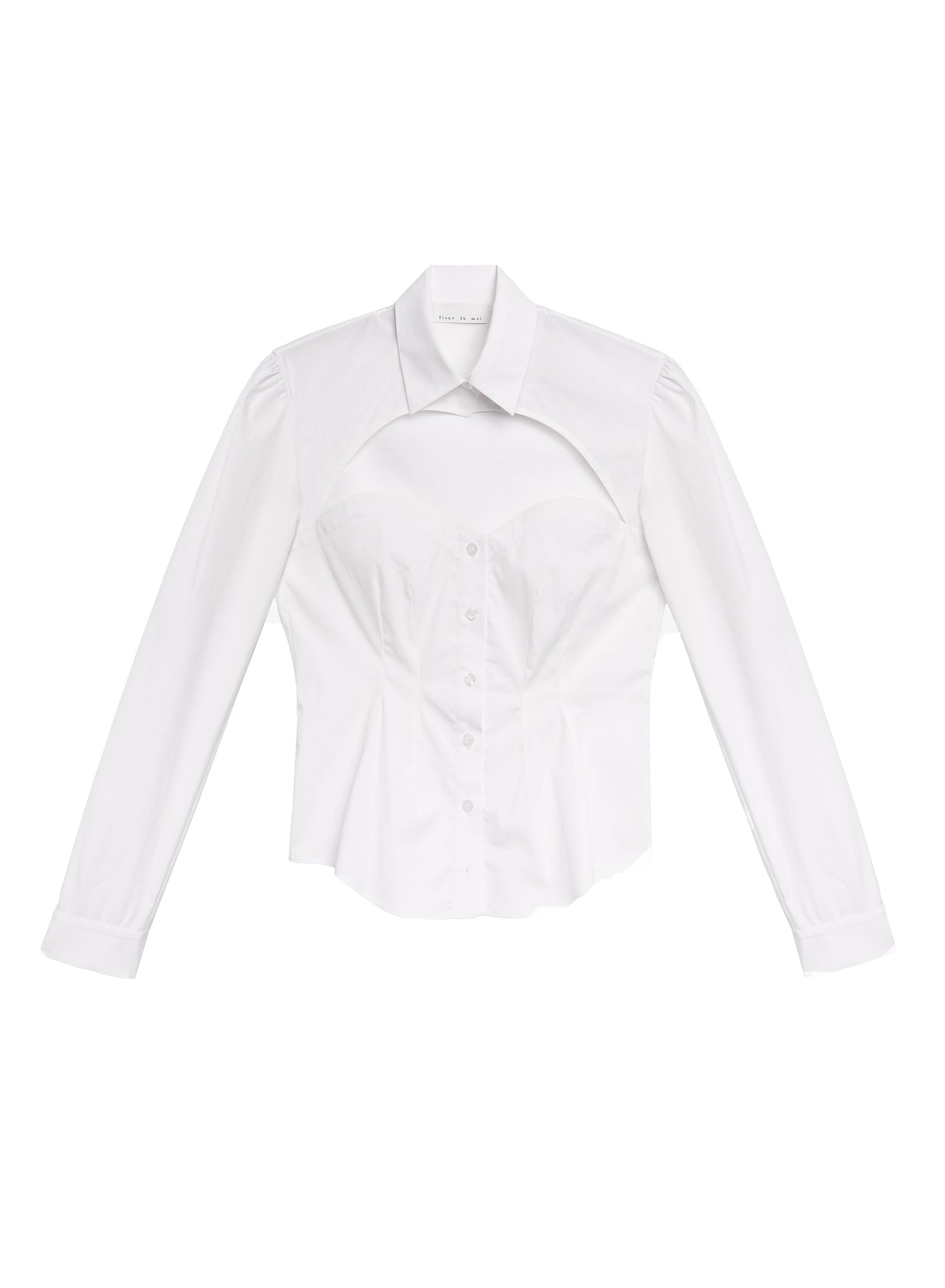 Bella Cutout Ivory Shirt