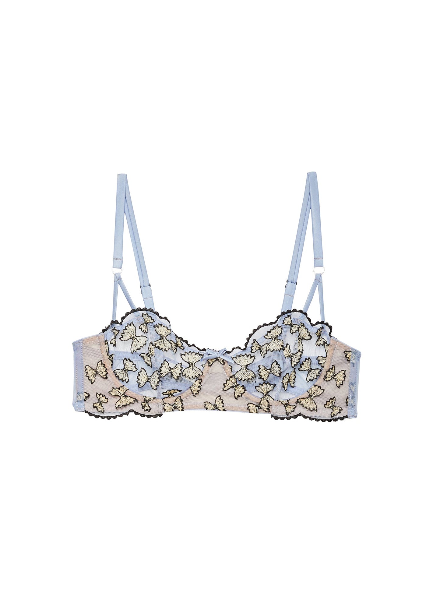 Ice Queen Farfalle Embroidery Balconette Bra