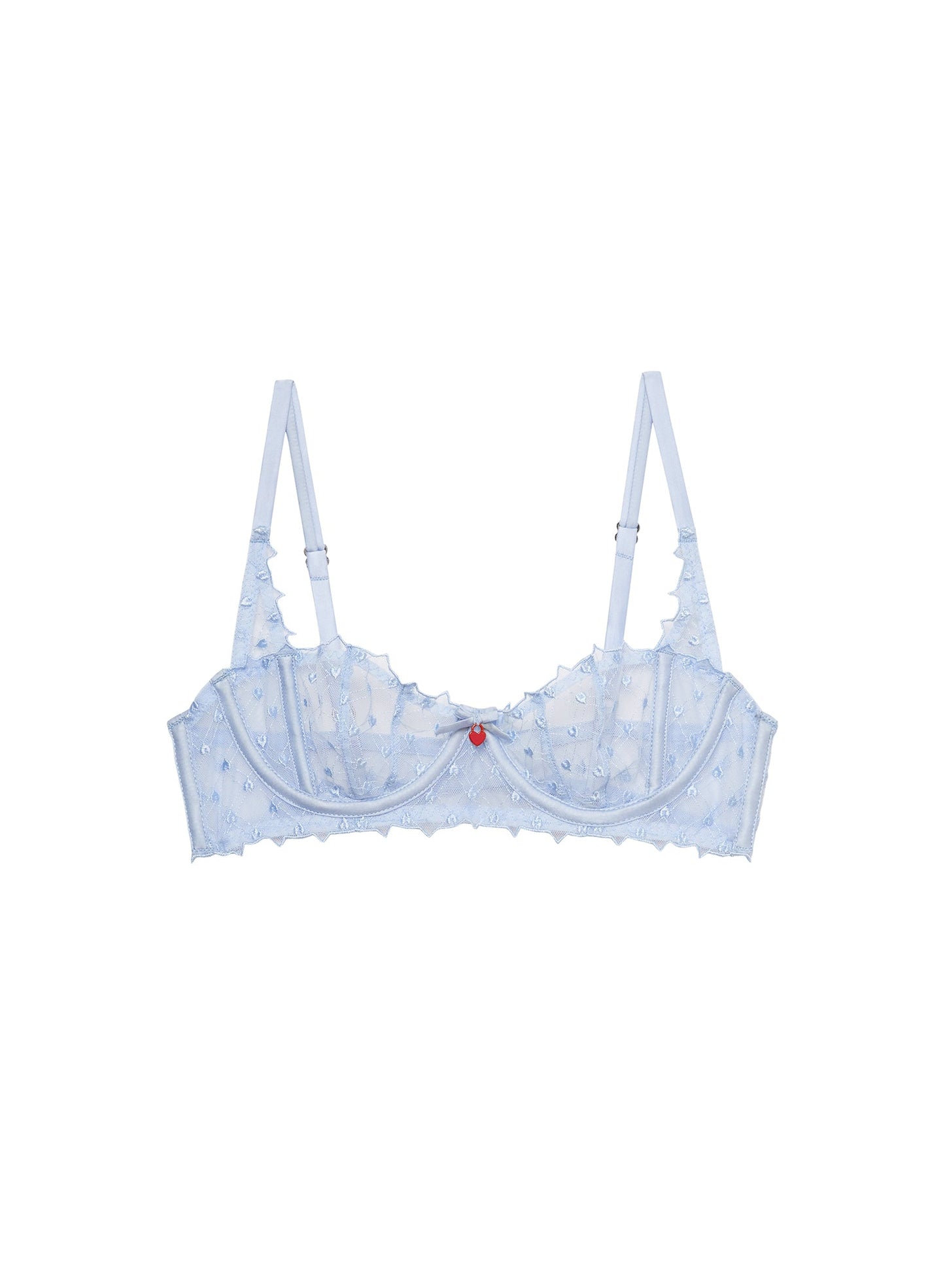 Love Lock Embroidery Balconette Bra